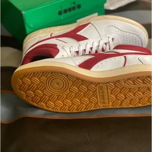 Diadora C6313 Size 12 White and Red